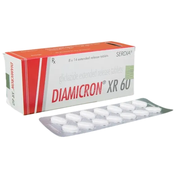 diamicron xr 60mg tablet 14's
